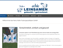 Tablet Screenshot of kellers-leinsamen.ch